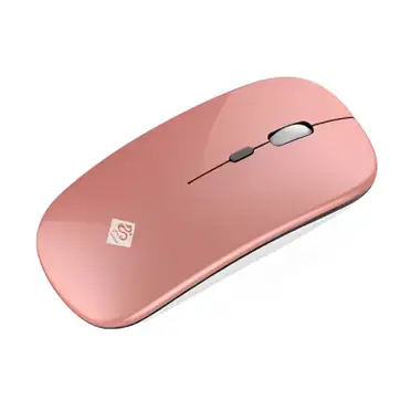 【i.shock】4D充電式雙模無線滑鼠(玫瑰金)