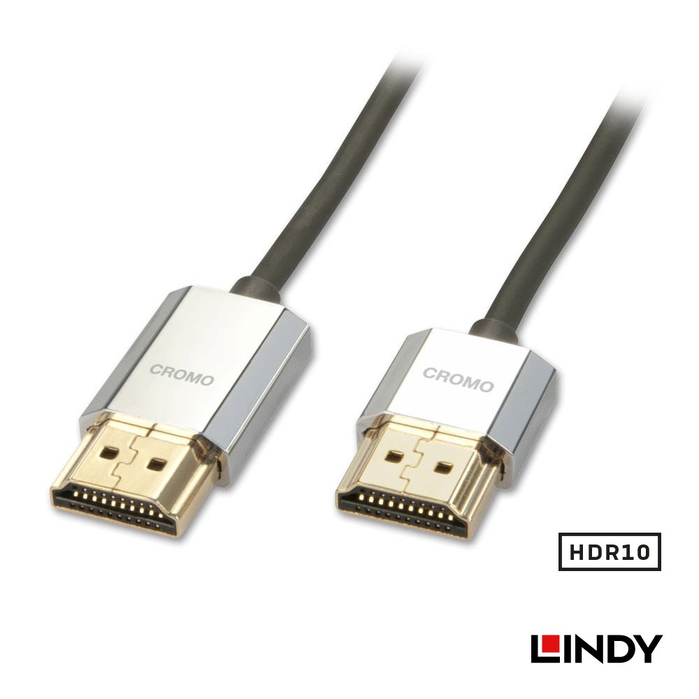 LINDY 林帝 CROMO鉻系列HDMI 2.0 4K極細影音傳輸線 3m