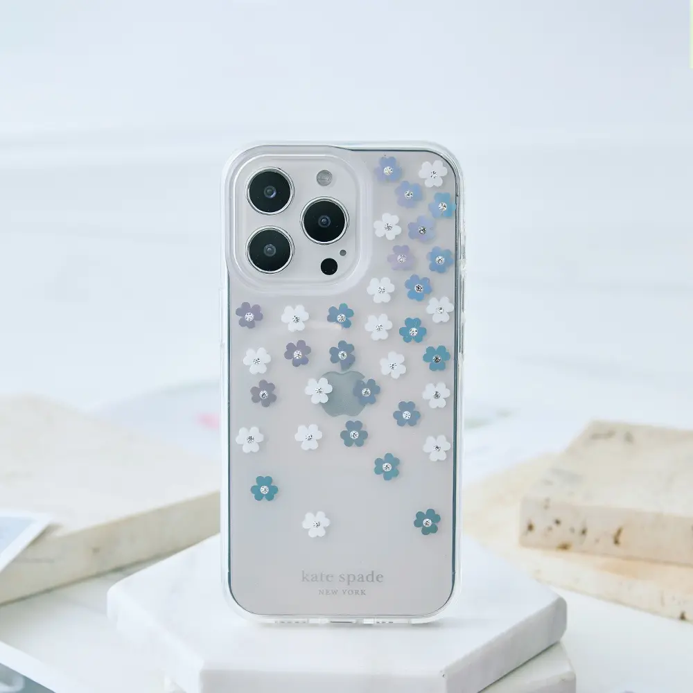 【Kate Spade】 iPhone 14 Plus 精品手機殼 幻彩小花