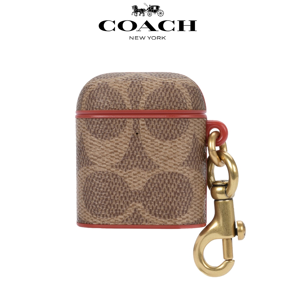 COACH AirPods 1/2代 保護殼/套-經典棕