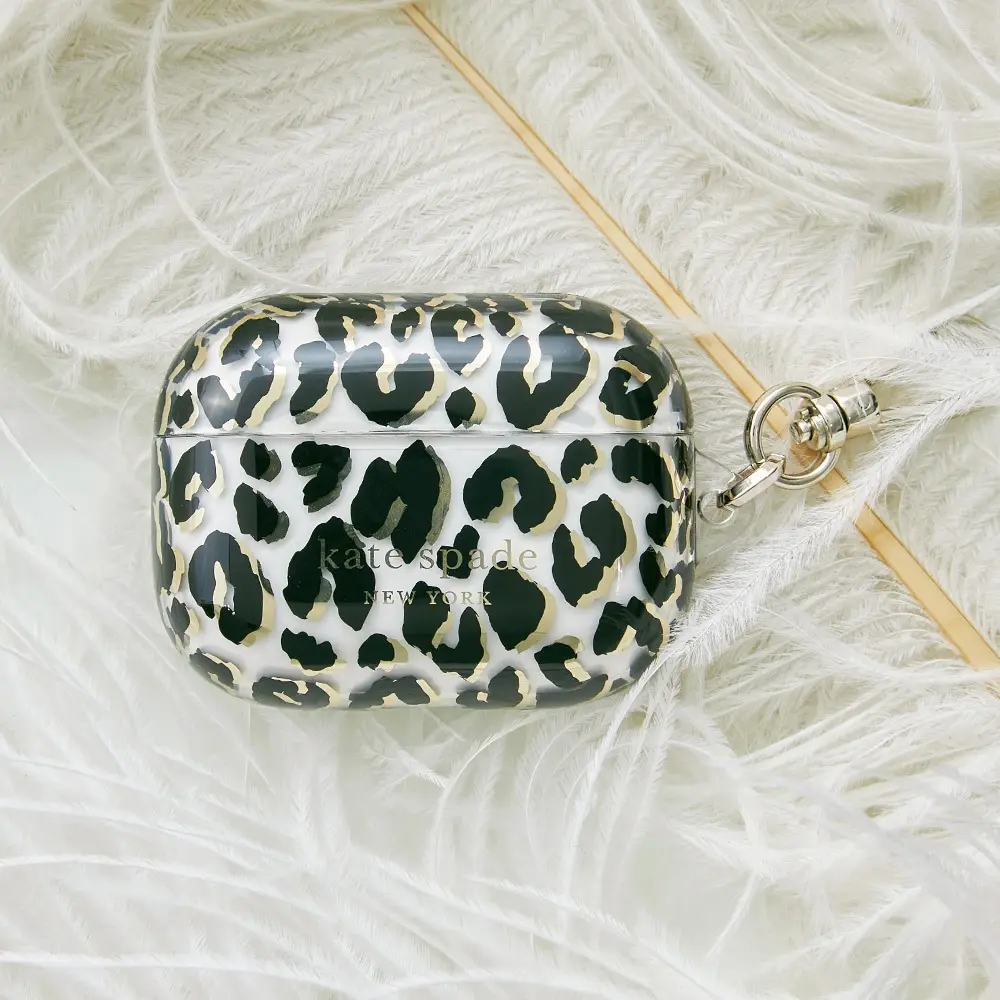 【Kate Spade】 AirPods Pro 精品保護套-豹紋