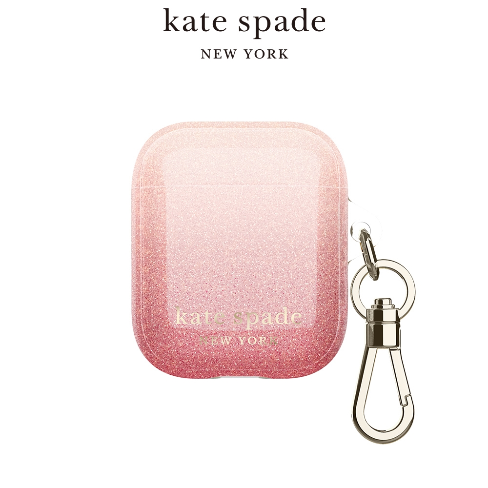 【Kate Spade】 AirPods 1/2代保護套-漸層紅