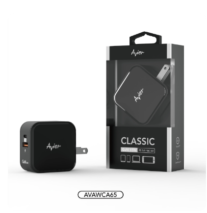 Avier CLASSIC GaN 65W快速充電器