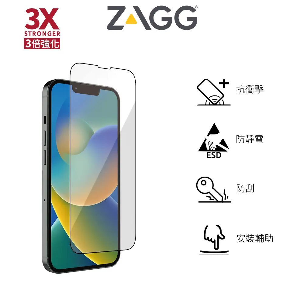 ZAGG 玻璃保護貼-抗藍光 iPhone 13/14 Pro專用