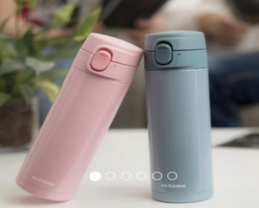 琺瑯不鏽鋼真空保溫杯(深藍灰)