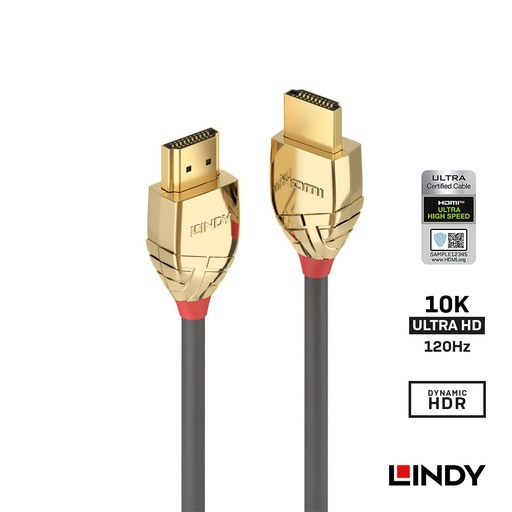 [37603] LINDY 林帝 GOLD系列 HDMI 2.1(Type-A) 公 to 公 傳輸線,3m