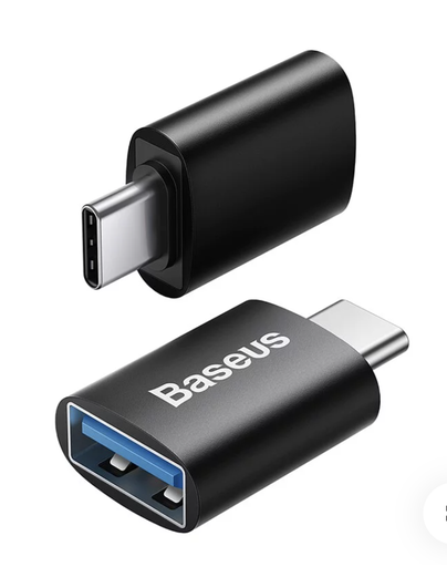 [迷你款Micro轉Type-C OTG轉接頭-黑] Baseus倍思 迷你款Micro轉Type-C OTG轉接頭-黑