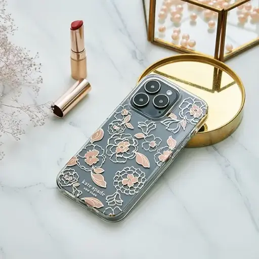 [KSIPH-223-GFL] 【Kate Spade】 iPhone 14 Pro 精品手機殼-金色年華