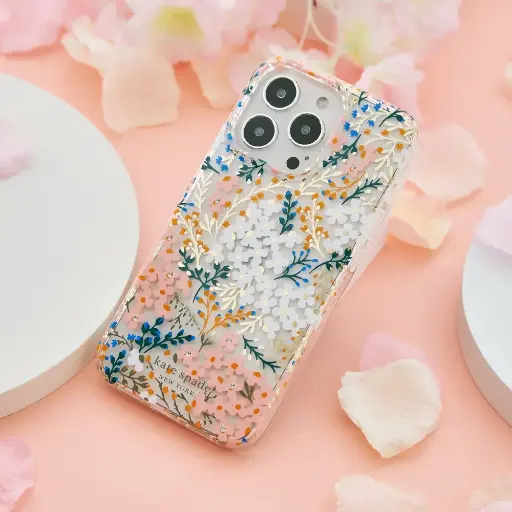 [KSIPH-224-MFLR] 【Kate Spade】 iPhone 14 Plus 精品手機殼-祕密花園