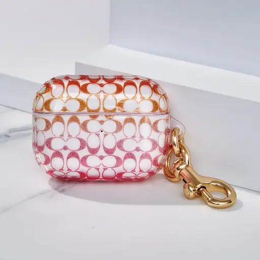 [CAP-002-SCOGPK] 【COACH】AirPods Pro精品保護套-經典大C粉紅