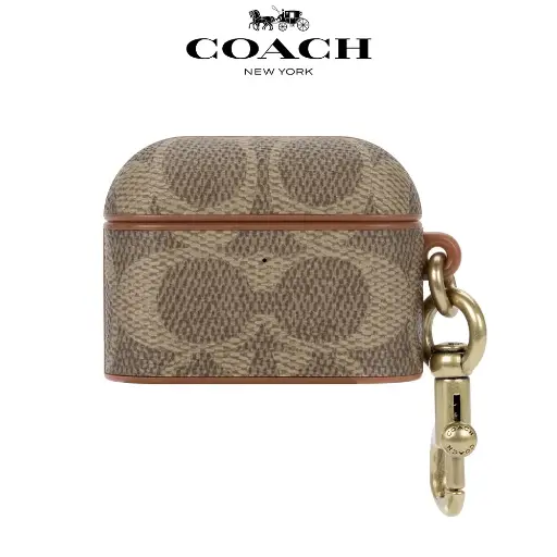 [CH054048] 【COACH】AirPods Pro2 精品保護套-經典棕